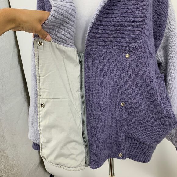 Alafoss Icewool Cardigan Womens M Medium Iron Coal Wool Blend Made In Iceland - Picture 3 of 16